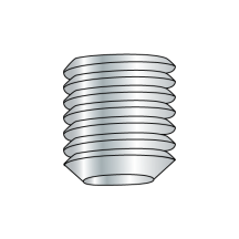 10-32X3/16 Socket Set Screws - Imported - Flat Point
