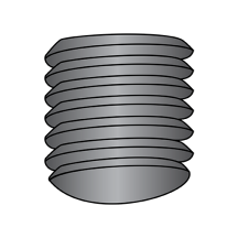 6-32X1/4 Socket Set Screws - Imported - Oval Point - Coarse Thread