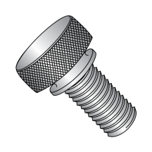 6-32X7/16 Knurled Thumb Screws - with Washer Face - 303 Stainless