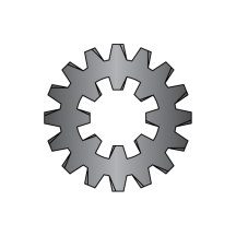 Combination Tooth - Lock Washer - Black Oxide