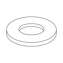 2X1/4X.032 Standard Flat Washers - Nylon