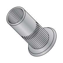 6-32-.130 Flat Head Ribbed Threaded Inserts